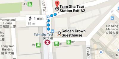 Tsim Sha ਸ਼ੂਈ MTR ਸਟੇਸ਼ਨ ਨਕਸ਼ਾ
