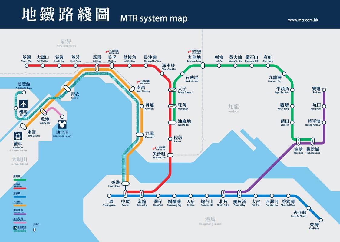 ਕੌਜ਼ਵੇ bay MTR ਸਟੇਸ਼ਨ ਨਕਸ਼ਾ