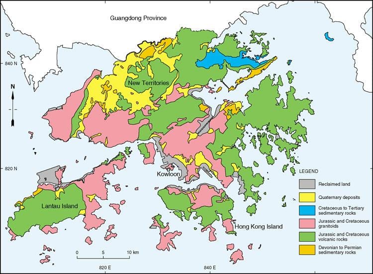 ਭੂ ਨਕਸ਼ਾ ਦੀ Hong Kong
