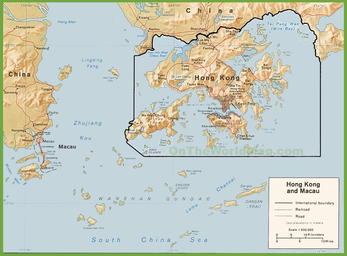 ਸਿਆਸੀ ਨਕਸ਼ੇ ਦੀ Hong Kong