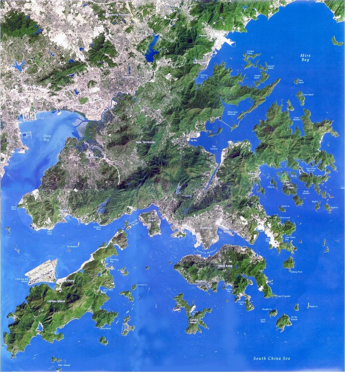 ਸੈਟੇਲਾਈਟ ਦਾ ਨਕਸ਼ਾ Hong Kong ਤੱਕ