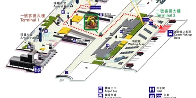 Hongkong ਹਵਾਈ ਅੱਡੇ ਦਾ ਨਕਸ਼ਾ