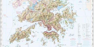 Topographic ਨਕਸ਼ਾ ਦੀ Hong Kong