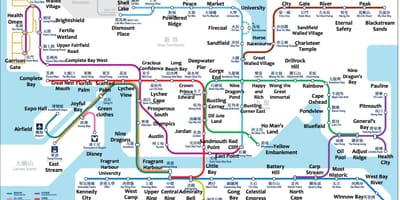 MTR ਸਟੇਸ਼ਨ ਨਕਸ਼ਾ Hong Kong ਤੱਕ