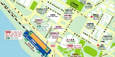 Tsuen Wan ਵੈਸਟ ਸਟੇਸ਼ਨ ਨਕਸ਼ਾ